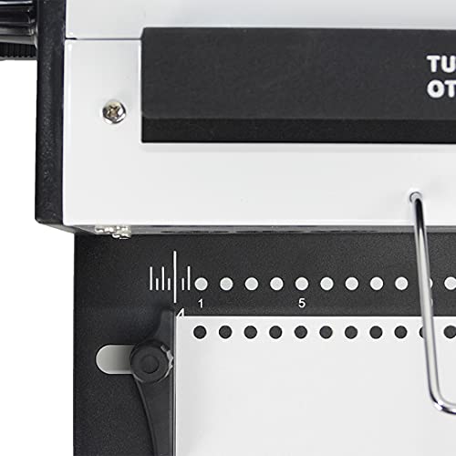 Rayson Td1202R Binding Machine, 3:1 Pitch Wire Binding Machine, Round Holes, Punch 12 Sheets/Bind 120 Sheets With Sturdy Metal Construction #TOP2