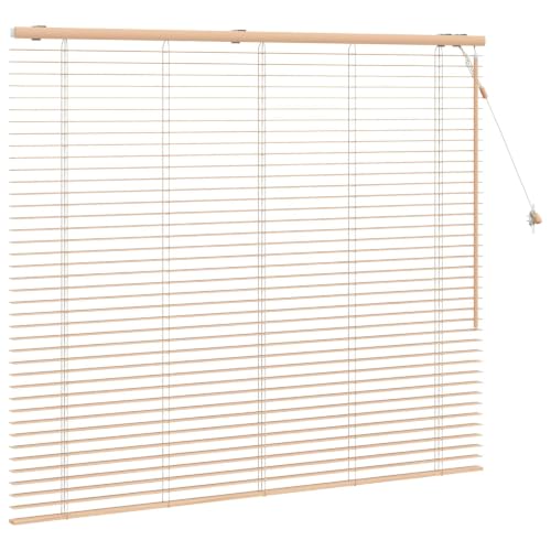 Persiana de madera efecto roble: protección visual y control de luz ideal 4