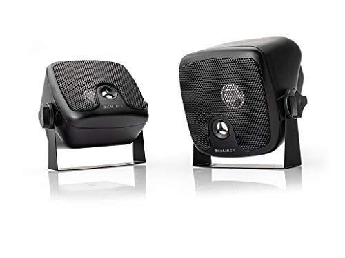 Caliber CSB3-1 Aufbaulautsprecher – 45 Watt (90 Watt EIN Paar) – Kompakte Lautsprecher Boxen – Autolautsprecher – Für Auto, Wohnwagen – Schwarz