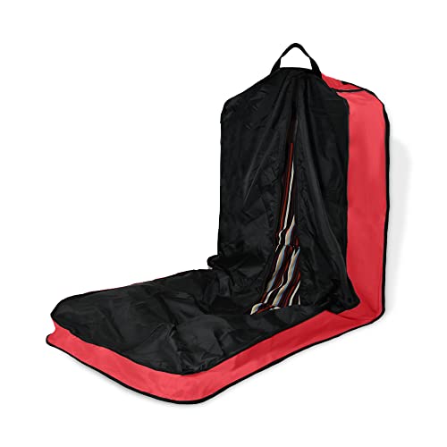 Dalix 60" Professional Garment Bag Cover Suits Dresses Gowns Foldable Shoe Pocket In Red #TOP3