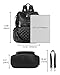 Uromee Travel Backpack Purse for Women Vegan Leather Ladies Fashion Tassel Quilted Shoulder Bag Convertible