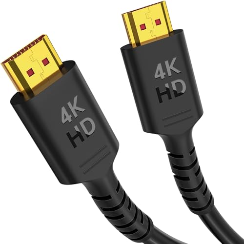 Jnoheefye HDMI Cable 30FT, 4K@60Hz in-Wall CL3 Rated 18Gbps HDMI
