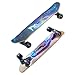 Skateboard , Skate Completo, Skateboard Cruiser, PU Ruote Ad Alto Elastico Flash Di Skateboard, Skateboard Con Bluetooth E Luci, Può Riprodurre Musica Lunghe Tavole Da Skateboard Deck ( Color : A )