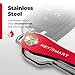KEYSMART Key Holder for Keychain - Compact Key Organizer for Key Chain, Minimalist Clutter-Free EDC Keychains, Key Ring for Car Fobs Key Chains, Expandable (up to 14 Keys, Red)