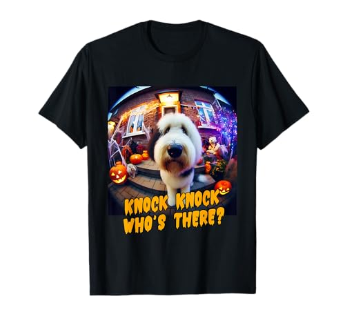 Old English Sheepdog Halloween Women Boys Kids Costume Idea T-Shirt