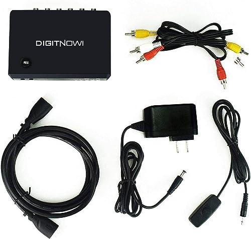 Component to HDMI Adapter, RCA to HDMI/Composite AV to HDMI/YPbPr to HDMI Converter, Record Video from VHS, VCR, Hi8, DVD, Camcorder, Gaming Systems, Support 720P/1080P, PAL/NTSC, for TV/PC - Thumbnail 7