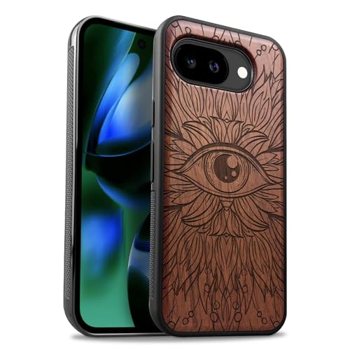 Coque antichoc bumper TPU pour Google Pixel 10a et étui bois Magsafe