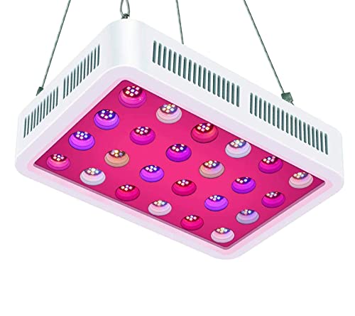 LED Pflanzenlampe 600W Led Grow Lampe UV IR Vollspektrum mit Veg & Bloom Dual Kanal Reflektor Pflanzenlicht für Pflanzen Wachstum Zimmerpflanzen Gemüse Cover