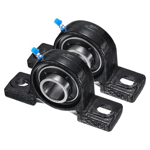 uxcell 2pcs UCP206 Pillow Block Bearings 30mm Bore Bearing Units Cast Steel Flange Mounted Bearing Housing