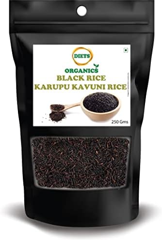 DIETS ORGANICS Black Rice/Karuppu Kavuni Rice, 100 Gram