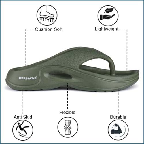 Image of Bersache Extra Soft Classic Casual with Regular wear with Ultra Soft & Flexibility Technology Flipflop for Men's & Boy's