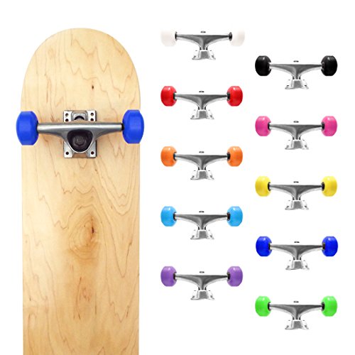 image for VJ 5.25 139mm Skateboard Trucks (Silver), Skateboard Wheels 52mm, Skat