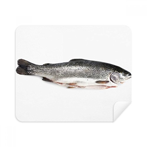 Ocean Fish Fresh Grey Cleaning Cloth Screen Cleaner 2pcs Suede Fabric
