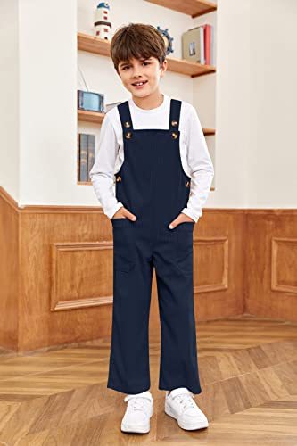 Ciaorbis Kids Girl Boy Corduroy Overall Solid One-Piece Pants With 2 Pocket Suspender Trousers 4-6Years #TOP1