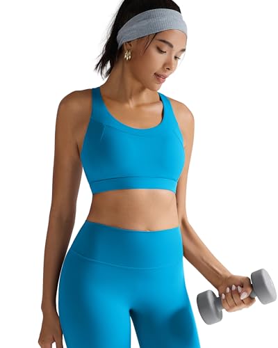 Image of RUNNING GIRL Sports Bras for Women High Support,Racerback Supportive Molded Cup Sports Bra with Sewn in Pads