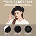 XXL 100% Wool French Bright Red Beret Hats for Women Man Painter hat Classic Painter's Hat Girl Solid Color Classic