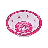 Rutschstopper LÄSSIG Schüssel Kinder Baby Kleinkind rutschfest spülmaschinengeeignet Melamin/Bowl Mushroom Magenta