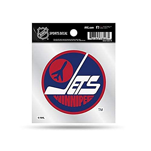 Rico Industries NHL Winnipeg Jets Retro 4''x4'' Small Style Decal