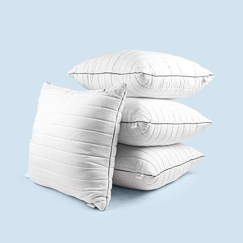 Image of SleepStore Granules Soft Cushion for Back & Spine Support, Pack of 4, 24x24 Inch | Multipurpose Adjustable Cushion for Office, Home & Travel | Shredluxe Fill - Blend of Memory Foam & Premium Fiber