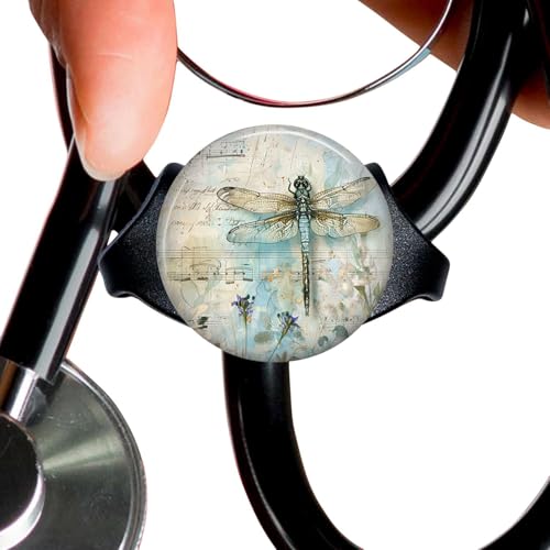 The Pale Blue Dragonfly StethoscopeTag Personalized,Nurse Doctor StethoscopeID Tag Customized, Medical StethoscopeName Tag,Ideal for Anyone That uses a Stethoscope, Nursing Students,etc.