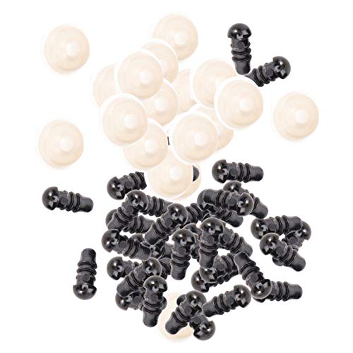 Supvox 100pcs ojos de seguridad con arandelas 5 mm para hacer muñecas juguetes blandos oso muñeca...