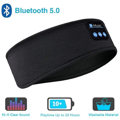 YIFAFA Máscara para dormir Fones de ouvido Bluetooth, Fones de ouvido Bluetooth 5.0 sem fio Máscara