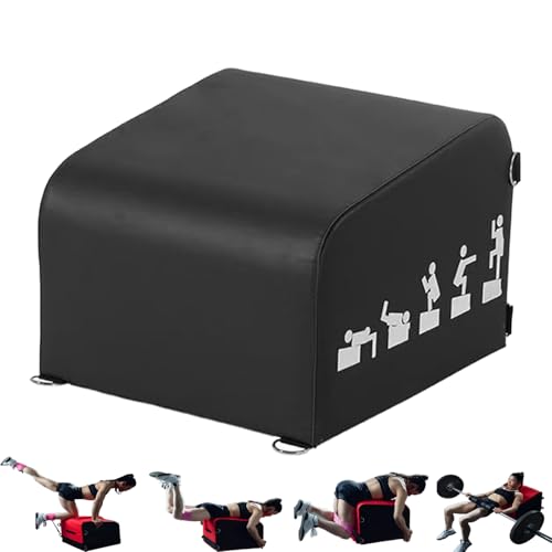 Máquina de ejercicio con puente de glúteos, caja de entrenamiento multifuncional para entrenamiento corporal total y uso en gimnasio en casa