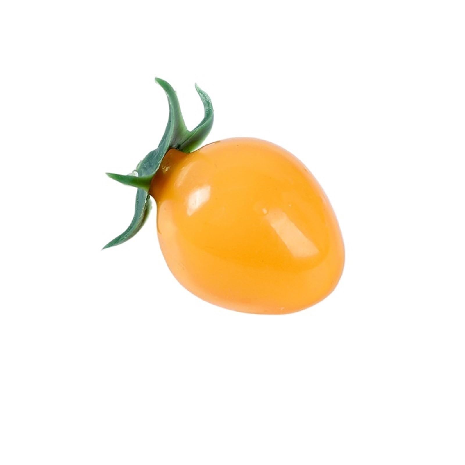 BAYNOPURIN Artificial Fruit Decor Fake Fruits 5Pcs Simulation Single Little Tomato Model Artificial Cherry Tomatoes Photography Props DIY Party Home Ornaments(Color01 5pc)