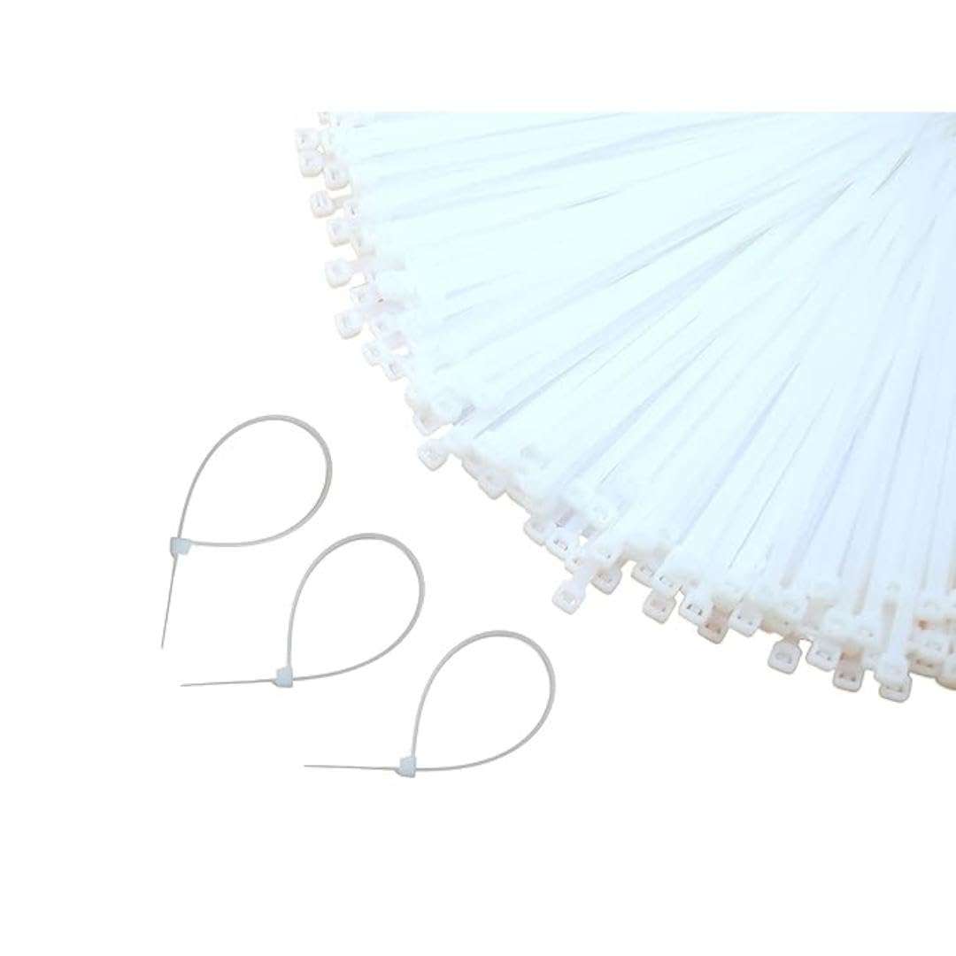 Cable Ties 150mm – Self-Locking Nylon Zip Ties, Heavy Duty & UV Resistant, Pack of 100 | Strong Durable Wire Management Straps for Home, Office & Outdoor Use-image-28
