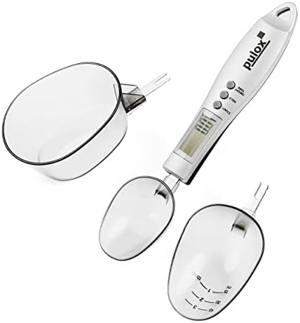 Spoon scale PLW-100 by Pulox with three spoons 25 ml, 45 ml and 180 ml : Amazon.nl: Grocery