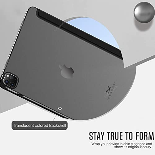 Image of LIRAMARK Ultra Hybrid Pro Back Cover Case Compatible with Apple iPad Pro 11 inch 2020 2nd Gen - Black