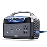 DaranEner Portable Power Station 60,000mAh, 192Wh LiFePO4 Battery Backup w/2 300W (Surge 600W) AC Outlets, 2H Fast Charging, Power Bank for Hurricane Emergency/Home/Outdoor Camping/RVs Use