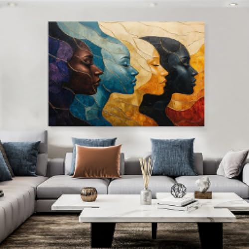 Art mural abstrait de femmes pour la décoration de la chambre