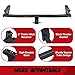 DBXB-RV Class 3 Trailer Hitch Standard 2-Inch Receiver Compatible with 2011-2020 Toyota Sienna, Multi-Fit Hitch to Receive Ball Mount, Cargo Carrier, Bike Rack. (Concealed Main Body) 13343