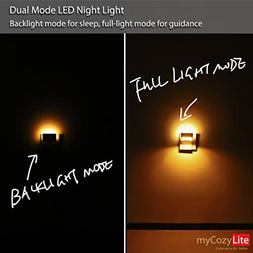 Dual Light Night Lights, Led Sensor Night Lights Plug In, Warm Backlight Night Light For Sleep, Smart Dimmable Night Light With Switch For Bathroom, Bedroom, Kitchen, Hallway, Stairway, 2 Pack #TOP4