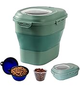 kathson Collapsible Dog Food Storage Container 30 Lbs Pet Food Storage Container Cat Food Storage...