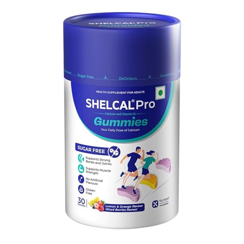 Shelcal Pro Gummies | Calcium & Vitamin D3 | Sugar Free Gummies |...