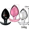 ScreaAss Riesigen Kristall Glas Anal Plug 6.5Cm Extra Großen Glasdildo Buttplug Mit Anker Tragbar Analkugeln Dildo Anal Dildos Anal Dilatador Sexspielzeug Für Männer Frauen,Clear,XXL #2