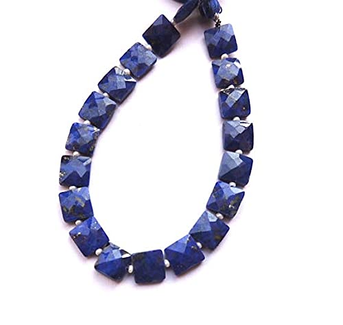 Fil lapis lazuli carré 8mm idéal pour fabriquer un bracelet cadeau - 2
