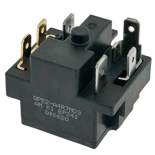 Relé de arranque y protector de sobrecarga QPE2-A4R7MD3 6Pin compatible con refrigeradores Midea, Magic Chef, Danby miniatura 2