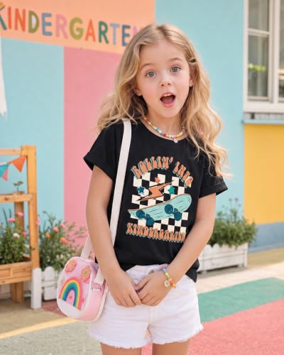 Image of Rollin Into Kindergarten Shirt Boys Girls First Day of Kindergarten Shirts