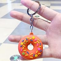 sleutelhanger - donut cartoon tas charme