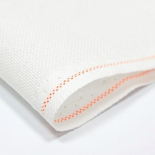 Luca-S Snow White (100) Zweigart Bellana 20 Count Cross Stitch Fabric – – 20" X 27.5" – Evenweave Cloth For Embroidery & Needlework