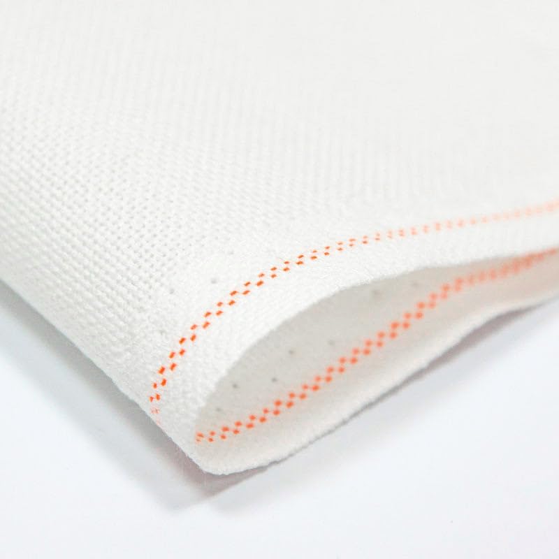 Zweigart Bellana 20 Count Cross Stitch Fabric – Snow White (100) – 39" x 55" – High-Quality Evenweave Material for Embroidery & Cross Stitch