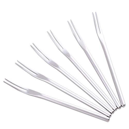 Fruit Dessert Forks Stainless Steel 8.78 Inch Pack Of 6 #TOP1