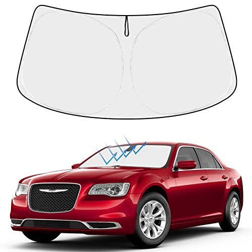 Proadsy 2026 Upgrade Front Windshield Sun Shade Foldable Sunshade Protector Sun Visor Custom Fit Chrysler 300 300C 2011-2023 Accessories by Proadsy - Used condition - US$10.95