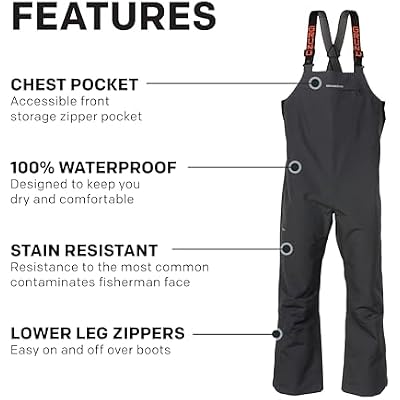 Grundens Mens Full Share Bib | مقاوم للماء وتنفس