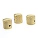 Andoer 3PCS Gilded Metal Dome Knobs Knurled Barrel for Electric Guitar Parts Gold