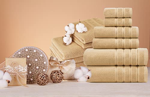 Sofi Towel Luxury Premium Bath Towel Sets For Bathroom 6 Piece Plush Soft Hotel & Spa Towel Sets Lint Free Eco Friendly Driftwood #TOP4
