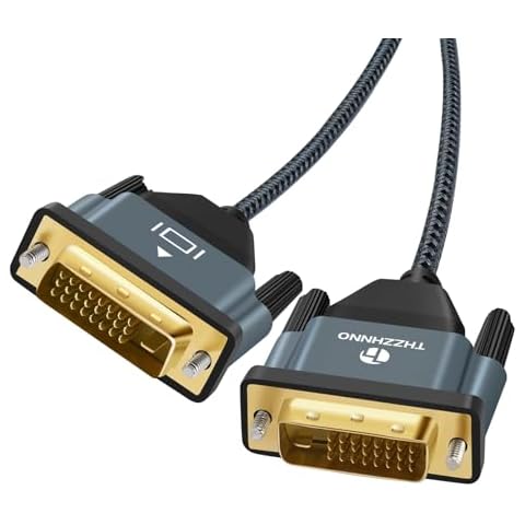 Thzzhnno 2M Gold-Plated DVI Cable Cover